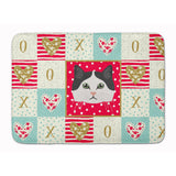 Caroline'S Treasures Ragamuffin Cat Love Machine Washable Memory Foam Mat Doormats, Multicolor