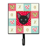 Caroline'S Treasures Russian White Black Cat Love Leash Or Key Holder Hooks
