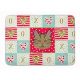 Caroline'S Treasures Scottish Straight Cat Love Machine Washable Memory Foam Mat Doormats, Multicolor