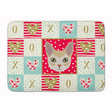 Caroline'S Treasures Singapura Cat Love Machine Washable Memory Foam Mat Doormats, Multicolor