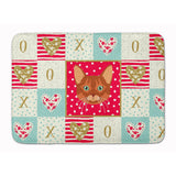 Caroline'S Treasures Somali Cat Love Machine Washable Memory Foam Mat Doormats, Multicolor