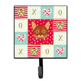 Caroline'S Treasures Somali Cat Love Leash Or Key Holder Hooks, Multicolor