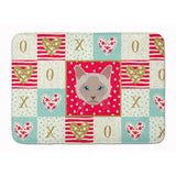 Caroline'S Treasures Thai Lilac Cat Love Machine Washable Memory Foam Mat Doormats, Multicolor