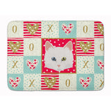 Caroline'S Treasures Turkish Angora Cat Love Machine Washable Memory Foam Mat Doormats, Multicolor