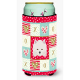 Caroline'S Treasures Ck5181Tbc American Eskimo Tall Boy Insulator Hugger Cold-Beverage-Koozies, Multicolor