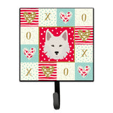 Caroline'S Treasures Danish Spitz Love Leash Or Key Holder Hooks, Multicolor