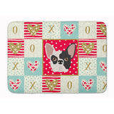 Caroline'S Treasures French Bulldog Love Machine Washable Memory Foam Mat Doormats, Multicolor