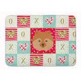Caroline'S Treasures German Spitz Love Machine Washable Memory Foam Mat Doormats, Multicolor