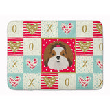 Caroline'S Treasures Imperial Shih Tzu Love Machine Washable Memory Foam Mat Doormats, Multicolor