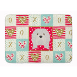 Caroline'S Treasures Lhasa Apso Love Machine Washable Memory Foam Mat Doormats, Multicolor