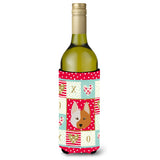 Caroline'S Treasures Ck5222Literk Nordic Spitz Wine Bottle Insulator Hugger Cold-Beverage-Koozies, 750 Ml, Multicolor