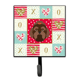 Caroline'S Treasures Russian Lapdog Love Leash Or Key Holder Hooks, Multicolor