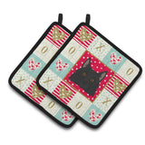 Caroline'S Treasures Ck5236Pthd Schipperke Love Pair Of Pot Holders Potholders, Multicolor