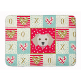 Caroline'S Treasures Small Greek Domestic Dog Love Machine Washable Memory Foam Mat Doormats, Multicolor