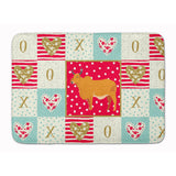 Caroline'S Treasures Zebu Indicine Cow Love Machine Washable Memory Foam Mat Doormats, Multicolor