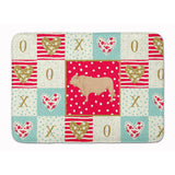 Caroline'S Treasures Charolais Cow Love Machine Washable Memory Foam Mat Doormats, Multicolor