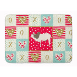 Caroline'S Treasures Malvi Cow Love Machine Washable Memory Foam Mat Doormats, Multicolor