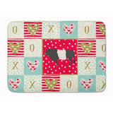 Caroline'S Treasures Belted Galloway Cow Love Machine Washable Memory Foam Mat Doormats, Multicolor