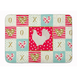 Caroline'S Treasures Leghorn Chicken Love Machine Washable Memory Foam Mat Doormats, Multicolor