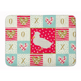Caroline'S Treasures Crested Duck Love Machine Washable Memory Foam Mat Doormats, Multicolor