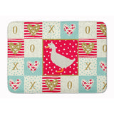 Caroline'S Treasures American Pekin Duck Love Machine Washable Memory Foam Mat Doormats, Multicolor
