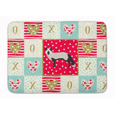 Caroline'S Treasures Silver Fox Love Machine Washable Memory Foam Mat Doormats, Multicolor