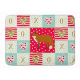 Caroline'S Treasures Red Fox Love Machine Washable Memory Foam Mat Doormats, Multicolor