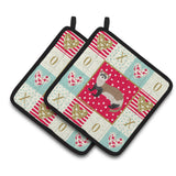Caroline'S Treasures Ck5305Pthd Ferret Love Pair Of Pot Holders Potholders, Multicolor