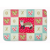 Caroline'S Treasures Ferret Love Machine Washable Memory Foam Mat Doormats, Multicolor