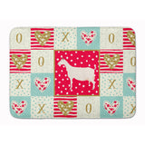 Caroline'S Treasures Saanen Goat Love Machine Washable Memory Foam Mat Doormats, Multicolor