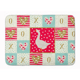 Caroline'S Treasures Embden Goose Love Machine Washable Memory Foam Mat Doormats, Multicolor