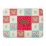Caroline'S Treasures Wild Boar Pig Love Machine Washable Memory Foam Mat Doormats, Multicolor