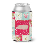 Caroline'S Treasures Ck5365Cc English Large White Pig Love Can Or Bottle Hugger Cold-Beverage-Koozies, Multicolor