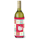 Caroline'S Treasures Ck5425Literk White Dominant Chinchilla Love Wine Bottle Hugger Cold-Beverage-Koozies, 750 Ml, Multicolor,