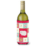Caroline'S Treasures Ck5430Literk Merino Guinea Pig Love Wine Bottle Hugger Cold-Beverage-Koozies, 750 Ml, Multicolor