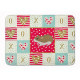 Caroline'S Treasures Chinese Hamster Love Machine Washable Memory Foam Mat Doormats, Multicolor