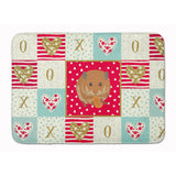 Caroline'S Treasures Teddy Bear Hamster Love Machine Washable Memory Foam Mat Doormats, Multicolor