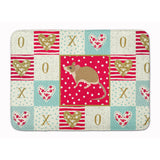 Caroline'S Treasures Spiny Mouse Love Machine Washable Memory Foam Mat Doormats, Multicolor