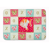 Caroline'S Treasures Lionhead Goldfish Love Machine Washable Memory Foam Mat Doormats, Multicolor