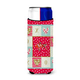 Caroline'S Treasures Ck5478Muk Shubunkin Goldfish Love Ultra Hugger For Slim Cans Cold-Beverage-Koozies, Multicolor