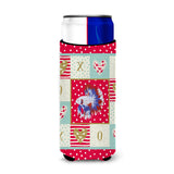 Caroline'S Treasures Ck5483Muk Comb Tail Betta Love Ultra Hugger For Slim Cans Cold-Beverage-Koozies, Multicolor