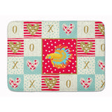 Caroline'S Treasures Crowntail Betta Love Machine Washable Memory Foam Mat Doormats, Multicolor