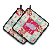 Caroline'S Treasures Ck5487Pthd Giant Gourami Love Pair Of Pot Holders Potholders, Multicolor