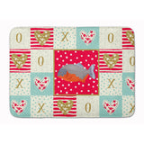 Caroline'S Treasures Piranha Love Machine Washable Memory Foam Mat Doormats, Multicolor