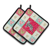 Caroline'S Treasures Ck5548Pthd American Shorthair #1 Cat Love Pair Of Pot Holders Potholders, Multicolor