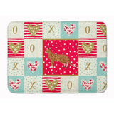 Caroline'S Treasures Cheetoh #3 Cat Love Machine Washable Memory Foam Mat Doormats, Multicolor