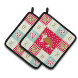 Caroline'S Treasures Ck5614Pthd Exotic Shorthair #1 Cat Love Pair Of Pot Holders Potholders, Multicolor