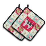 Caroline'S Treasures Ck5635Pthd Kurilian Bobtail #2 Cat Love Pair Of Pot Holders Potholders, Multicolor