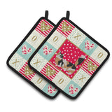 Caroline'S Treasures Ck5652Pthd Munchkin #3 Cat Love Pair Of Pot Holders Potholders, Multicolor