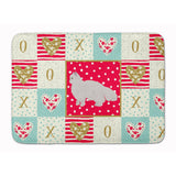 Caroline'S Treasures White Persian Traditional Cat Love Machine Washable Memory Foam Mat Doormats, Multicolor